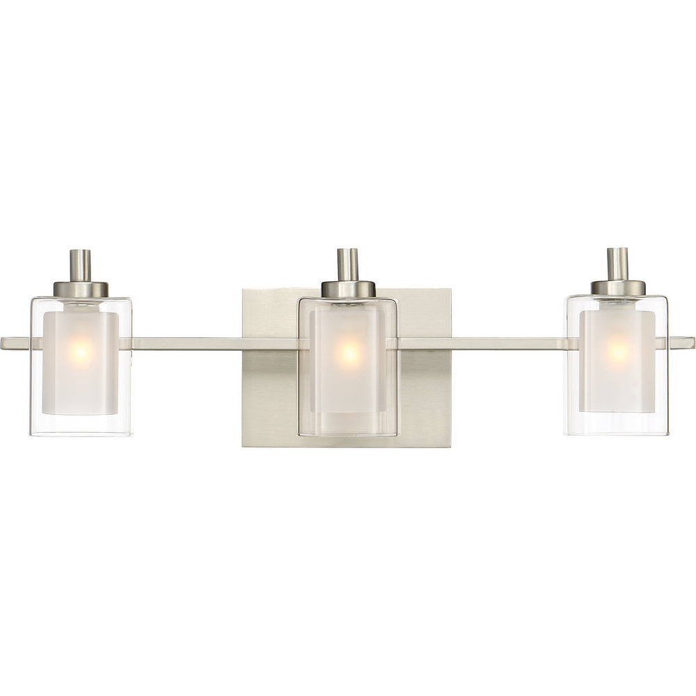 Quoizel - Three Light Bath Fixture - Kolt - Brushed Nickel- Union Lighting Luminaires Decor