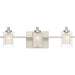 Quoizel - Three Light Bath Fixture - Kolt - Brushed Nickel- Union Lighting Luminaires Decor