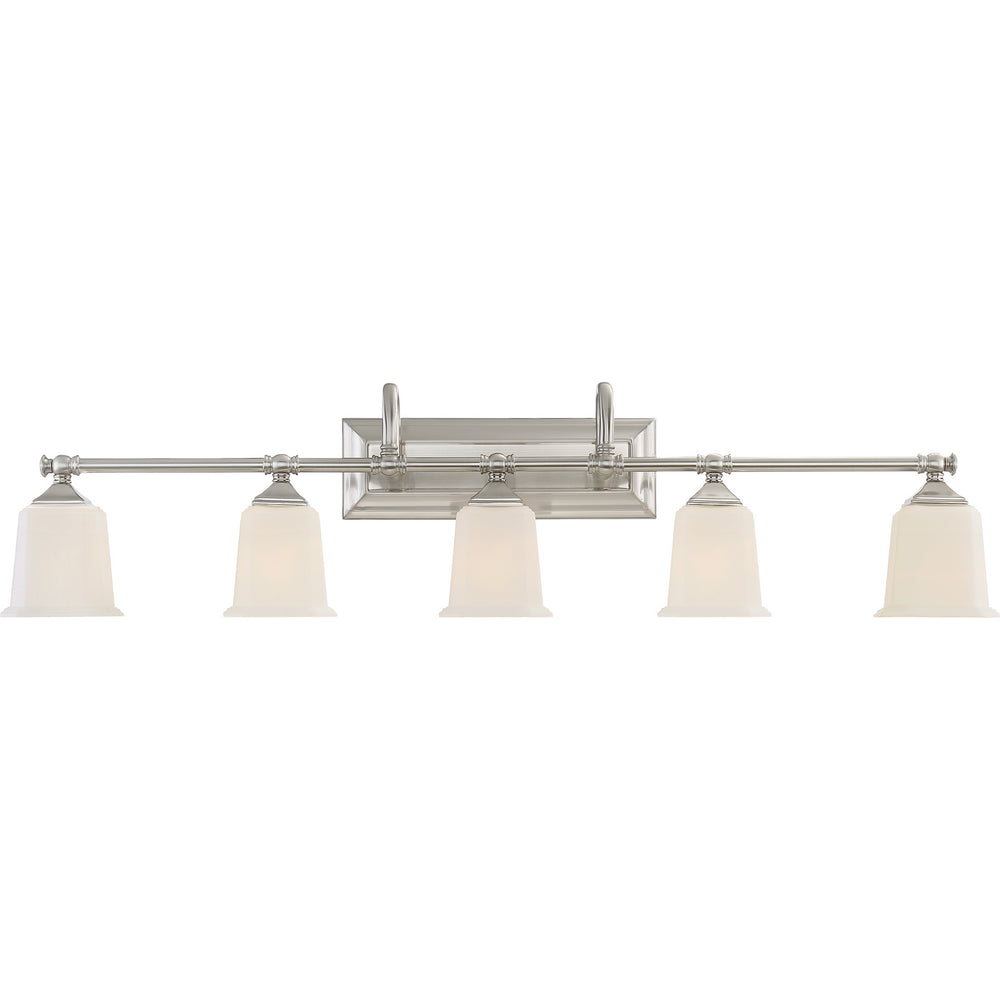 Quoizel - Five Light Bath Fixture - Nicholas - Brushed Nickel- Union Lighting Luminaires Decor