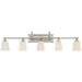 Quoizel - Five Light Bath Fixture - Nicholas - Brushed Nickel- Union Lighting Luminaires Decor