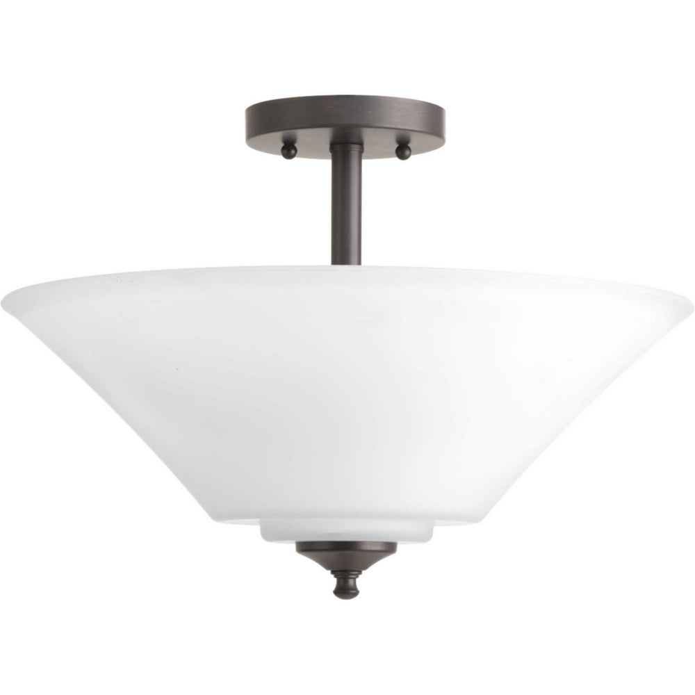 Progress Canada - Three Light Semi-Flush Mount - Joy-Bravo - Antique Bronze- Union Lighting Luminaires Decor
