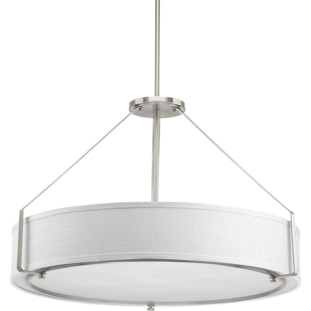 Progress Canada - Six Light Pendant - Ratio - Brushed Nickel- Union Lighting Luminaires Decor