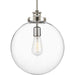 Progress Canada - One Light Pendant - Penn - Polished Nickel- Union Lighting Luminaires Decor
