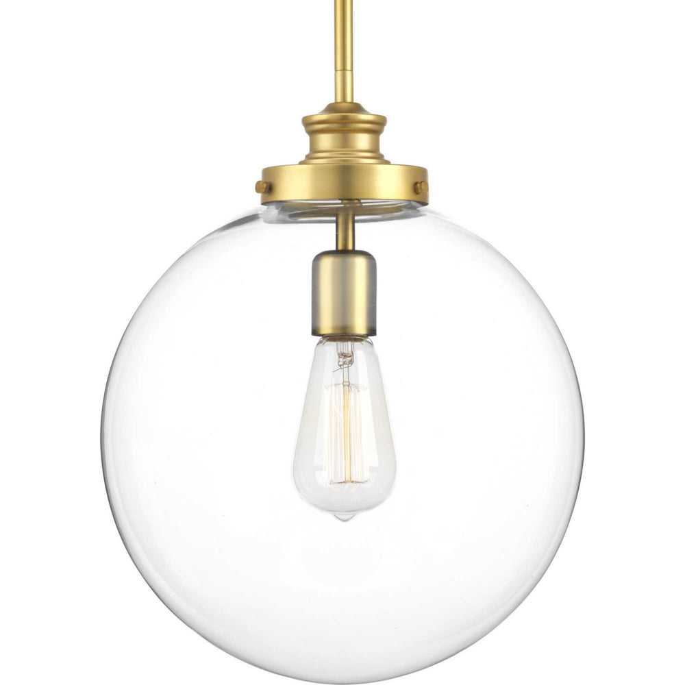 Progress Canada - One Light Pendant - Penn - Natural Brass- Union Lighting Luminaires Decor