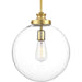 Progress Canada - One Light Pendant - Penn - Natural Brass- Union Lighting Luminaires Decor
