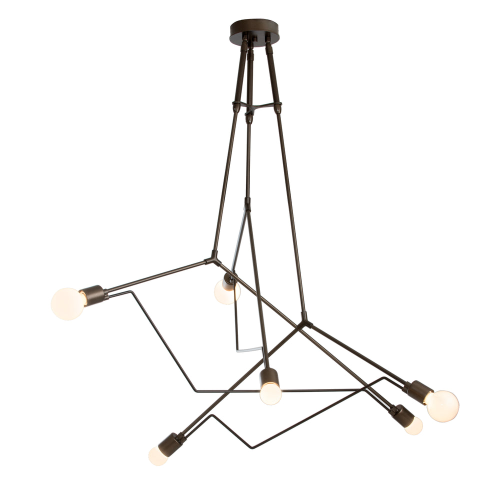 Hubbardton Forge - Six Light Outdoor Pendant - Divergence - Coastal Bronze- Union Lighting Luminaires Decor