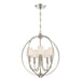 Crystorama - Five Light Chandelier - Sylvan - Polished Nickel- Union Lighting Luminaires Decor