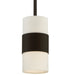 Crystorama - One Light Pendant - Grayson - Dark Bronze- Union Lighting Luminaires Decor