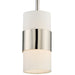 Crystorama - One Light Pendant - Grayson - Polished Nickel- Union Lighting Luminaires Decor