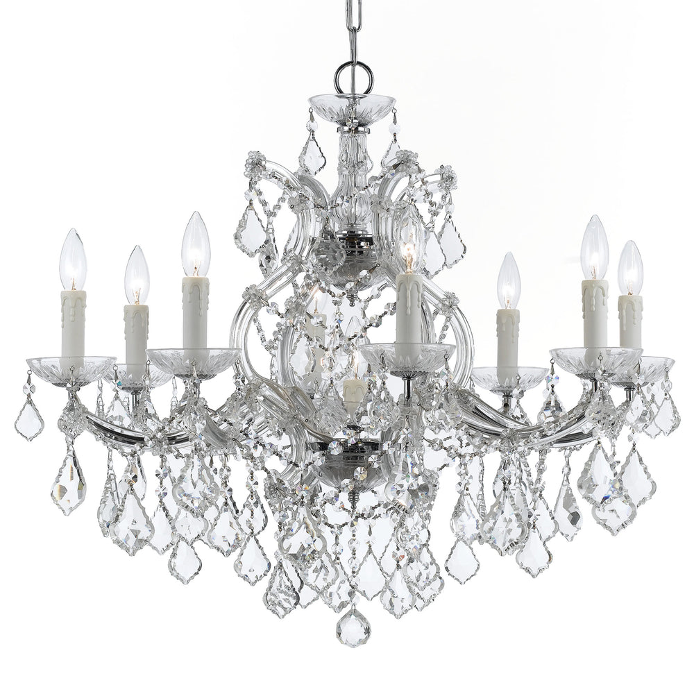 Crystorama - Nine Light Chandelier - Maria Theresa - Polished Chrome- Union Lighting Luminaires Decor
