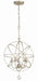 Crystorama - Five Light Mini Chandelier - Solaris - Olde Silver- Union Lighting Luminaires Decor