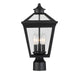 Savoy House Canada - Three Light Post Lantern - Ellijay - Black- Union Lighting Luminaires Decor
