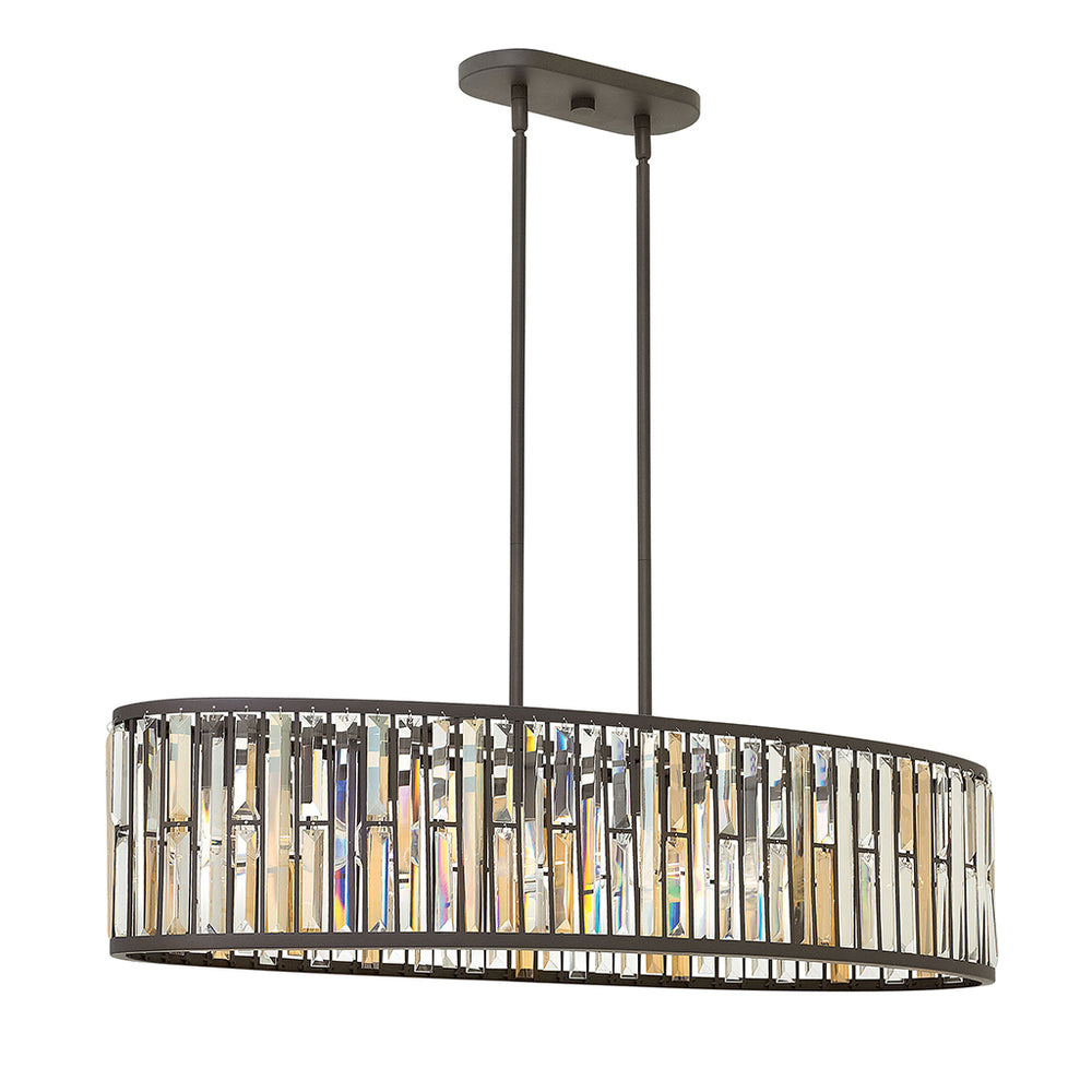 Fredrick Ramond Canada - LED Linear Chandelier - Gemma - Vintage Bronze- Union Lighting Luminaires Decor