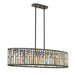 Fredrick Ramond Canada - LED Linear Chandelier - Gemma - Vintage Bronze- Union Lighting Luminaires Decor