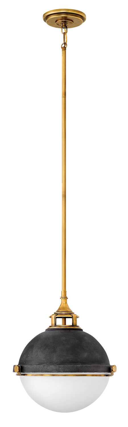 Hinkley Canada - LED Pendant - Fletcher - Aged Zinc- Union Lighting Luminaires Decor