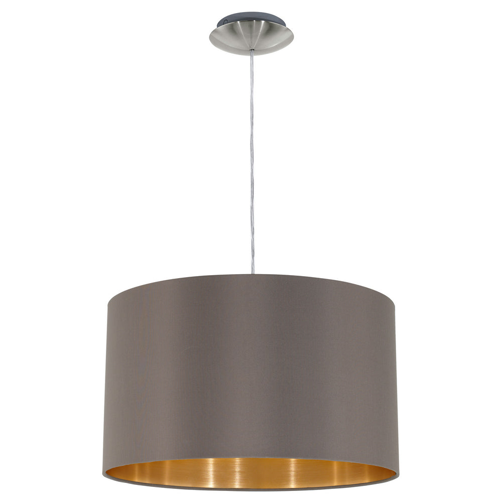 Eglo Canada - One Light Pendant - Maserlo - Satin Nickel- Union Lighting Luminaires Decor