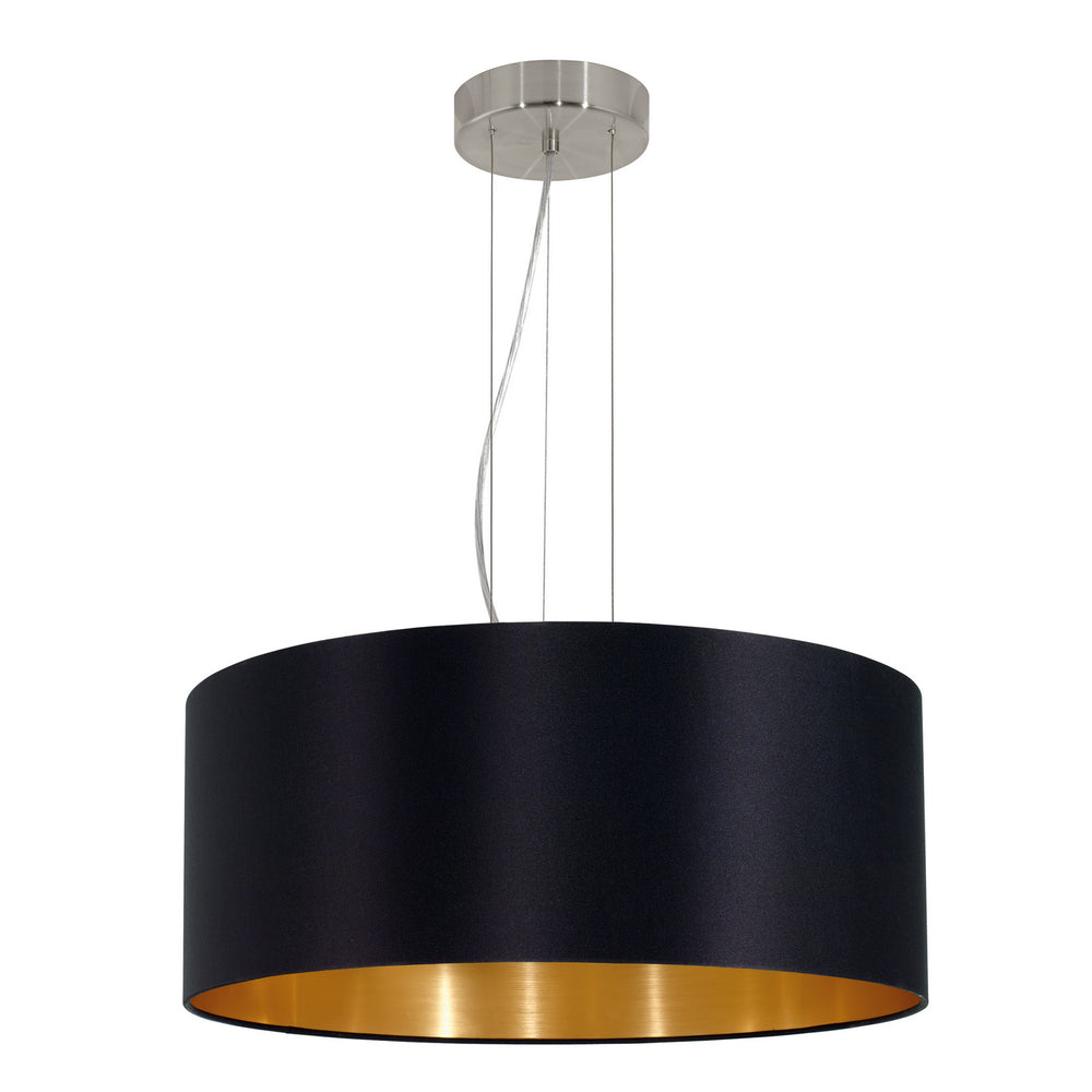 Eglo Canada - Three Light Pendant - Maserlo - Satin Nickel- Union Lighting Luminaires Decor