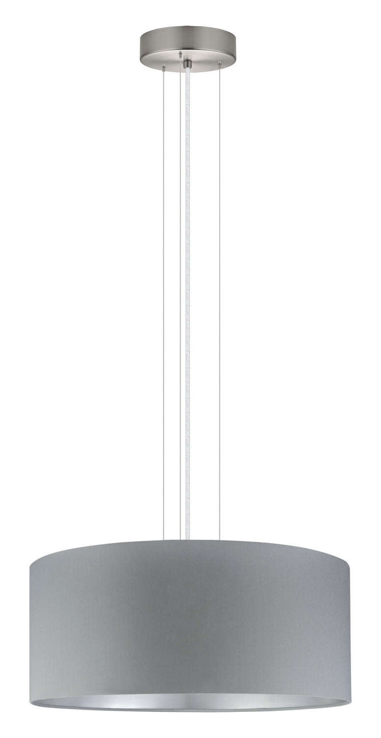 Eglo Canada - Three Light Pendant - Maserlo - Satin Nickel- Union Lighting Luminaires Decor
