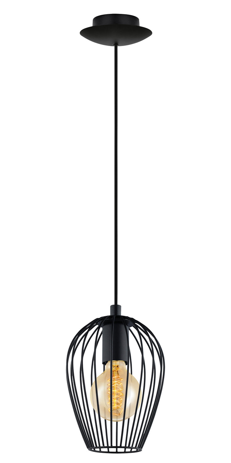 Eglo Canada - One Light Pendant - Newtown - Black- Union Lighting Luminaires Decor