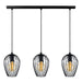 Eglo Canada - Three Light Pendant - Newtown - Black- Union Lighting Luminaires Decor