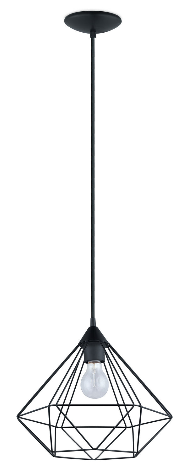 Eglo Canada - One Light Pendant - Tarbes - Matte Black- Union Lighting Luminaires Decor