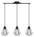 Eglo Canada - Three Light Pendant - Tarbes - Matte Black- Union Lighting Luminaires Decor