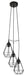 Eglo Canada - Three Light Pendant - Tarbes - Matte Black- Union Lighting Luminaires Decor