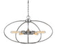Z-Lite Canada - Five Light Chandelier - Persis - Old Silver- Union Lighting Luminaires Decor