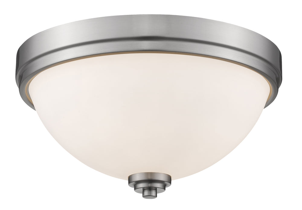 Z-Lite Canada - Two Light Flush Mount - Ashton - Brushed Nickel- Union Lighting Luminaires Decor