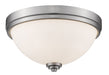 Z-Lite Canada - Two Light Flush Mount - Ashton - Brushed Nickel- Union Lighting Luminaires Decor