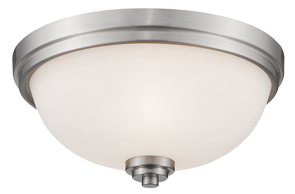 Z-Lite Canada - Three Light Flush Mount - Ashton - Brushed Nickel- Union Lighting Luminaires Decor