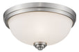 Z-Lite Canada - Three Light Flush Mount - Ashton - Brushed Nickel- Union Lighting Luminaires Decor