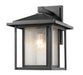 Z-Lite Canada - One Light Outdoor Wall Light - Aspen - Black- Union Lighting Luminaires Decor