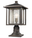 Z-Lite Canada - One Light Outdoor Pier Mounted Fixture - Aspen - Oil Rubbed Bronze- Union Lighting Luminaires Decor