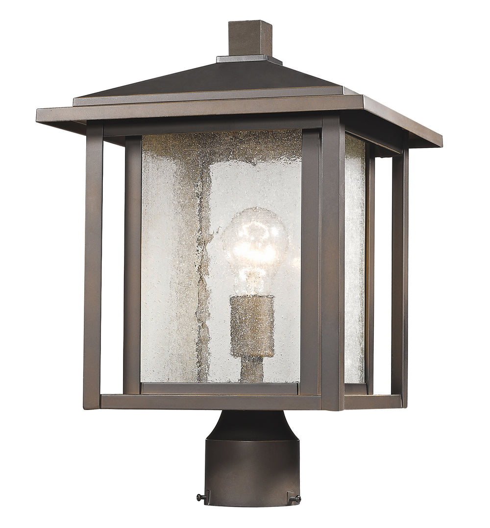 Z-Lite Canada - One Light Outdoor Post Mount Fixture - Aspen - Oil Rubbed Bronze- Union Lighting Luminaires Decor