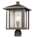Z-Lite Canada - One Light Outdoor Post Mount Fixture - Aspen - Oil Rubbed Bronze- Union Lighting Luminaires Decor