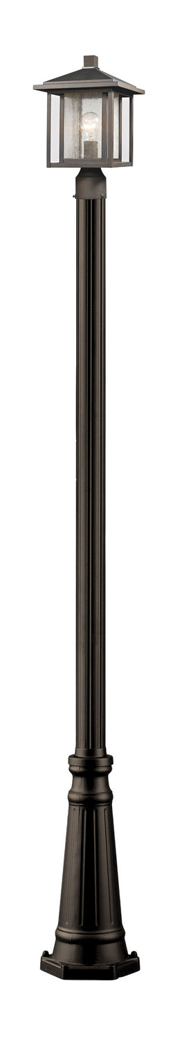 Z-Lite Canada - One Light Outdoor Post Mounted Fixture - Aspen - Oil Rubbed Bronze- Union Lighting Luminaires Decor