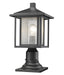Z-Lite Canada - One Light Outdoor Pier Mounted Fixture - Aspen - Black- Union Lighting Luminaires Decor