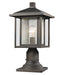 Z-Lite Canada - One Light Outdoor Pier Mounted Fixture - Aspen - Oil Rubbed Bronze- Union Lighting Luminaires Decor