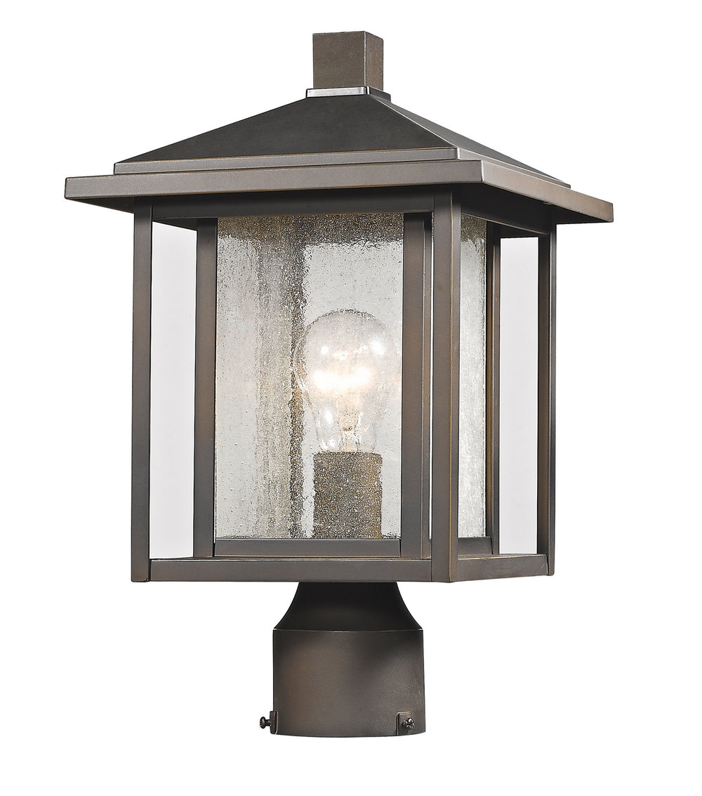 Z-Lite Canada - One Light Outdoor Post Mount Fixture - Aspen - Oil Rubbed Bronze- Union Lighting Luminaires Decor