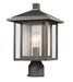 Z-Lite Canada - One Light Outdoor Post Mount Fixture - Aspen - Oil Rubbed Bronze- Union Lighting Luminaires Decor