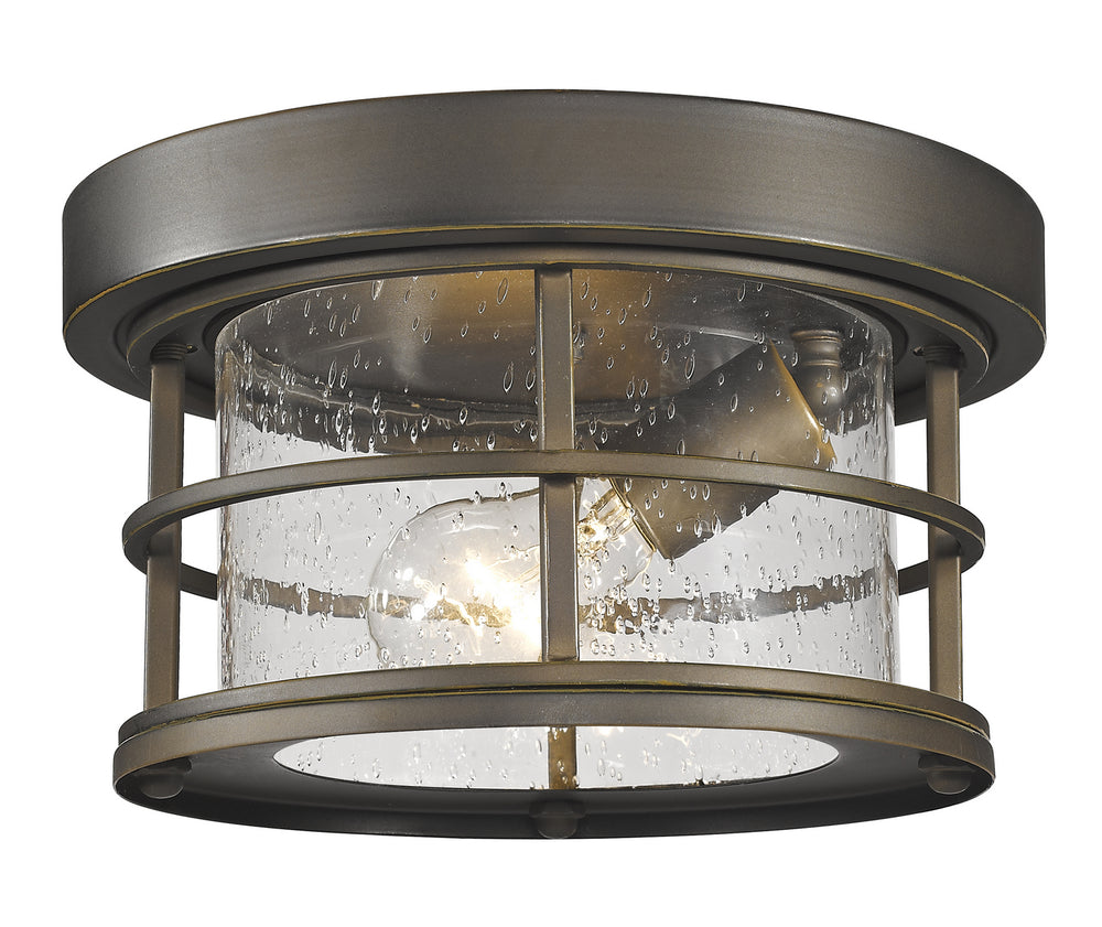 Z-Lite Canada - One Light Outdoor Flush Mount - Exterior Additions - Oil Rubbed Bronze- Union Lighting Luminaires Decor