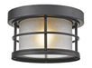 Z-Lite Canada - One Light Outdoor Flush Mount - Exterior Additions - Black- Union Lighting Luminaires Decor