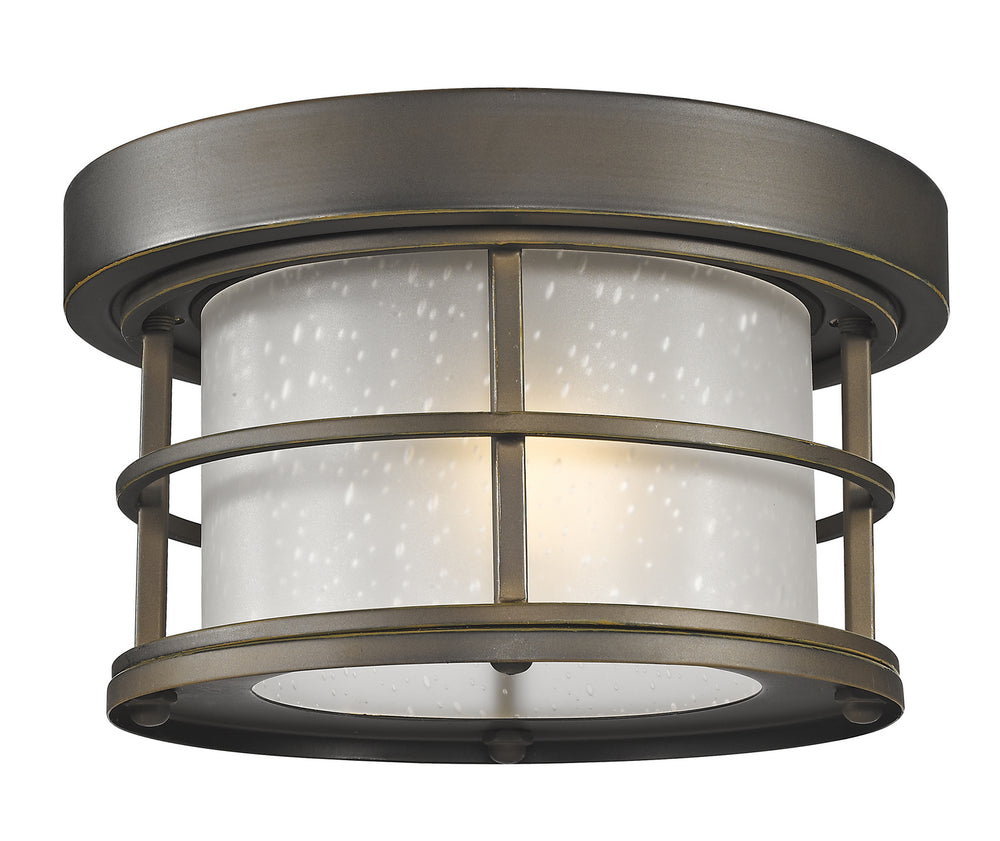 Z-Lite Canada - One Light Outdoor Flush Mount - Exterior Additions - Oil Rubbed Bronze- Union Lighting Luminaires Decor