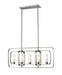 Z-Lite Canada - Five Light Linear Chandelier - Aideen - Brushed Nickel- Union Lighting Luminaires Decor