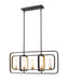 Z-Lite Canada - Five Light Linear Chandelier - Aideen - Bronze Gold- Union Lighting Luminaires Decor
