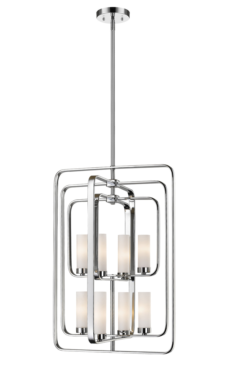 Z-Lite Canada - Eight Light Chandelier - Aideen - Chrome- Union Lighting Luminaires Decor
