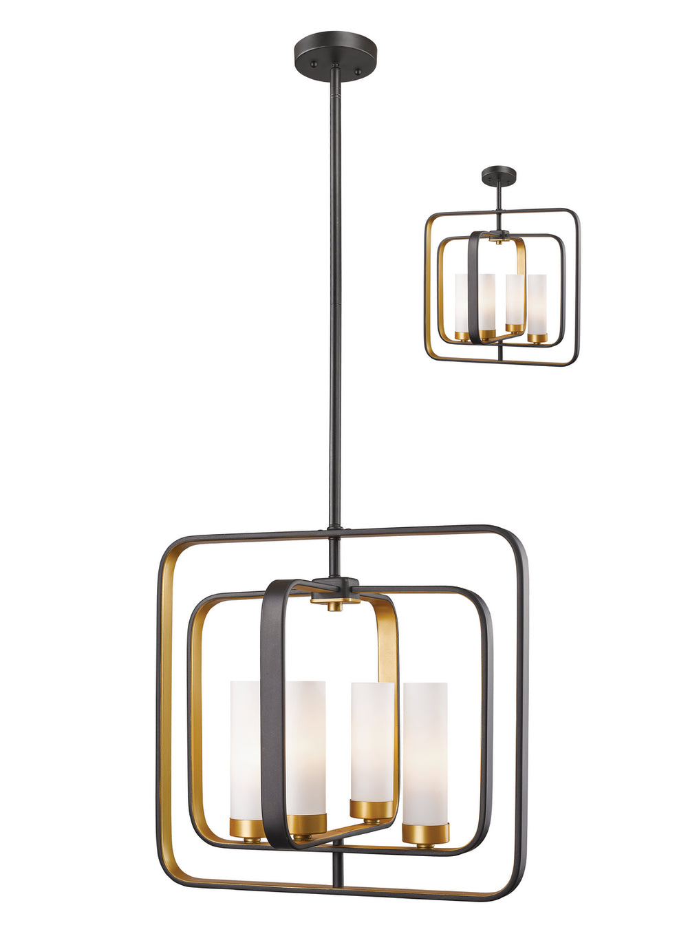 Z-Lite Canada - Four Light Pendant - Aideen - Bronze Gold- Union Lighting Luminaires Decor