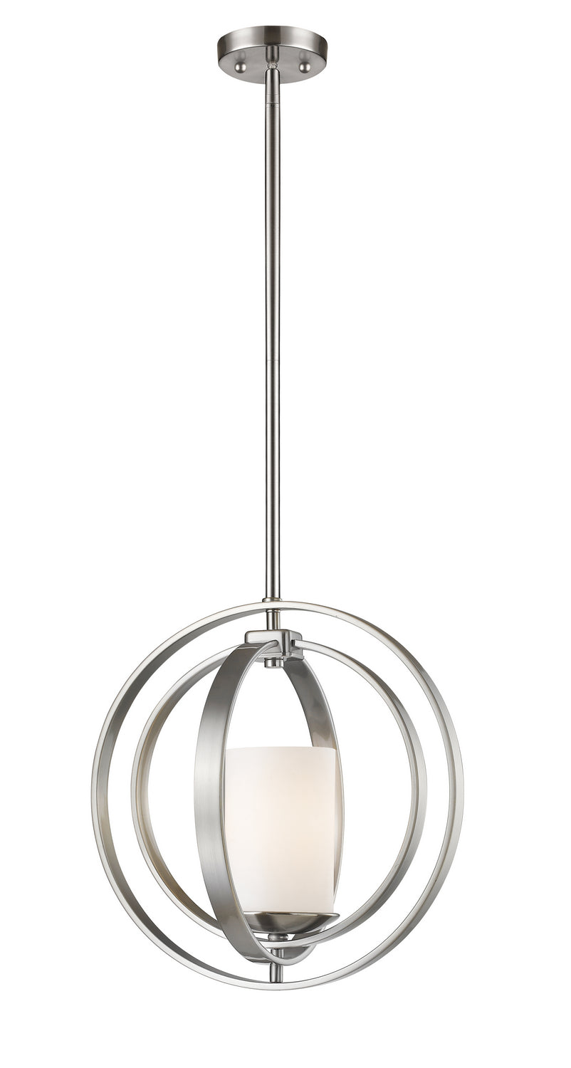 Z-Lite Canada - One Light Pendant - Ashling - Brushed Nickel- Union Lighting Luminaires Decor