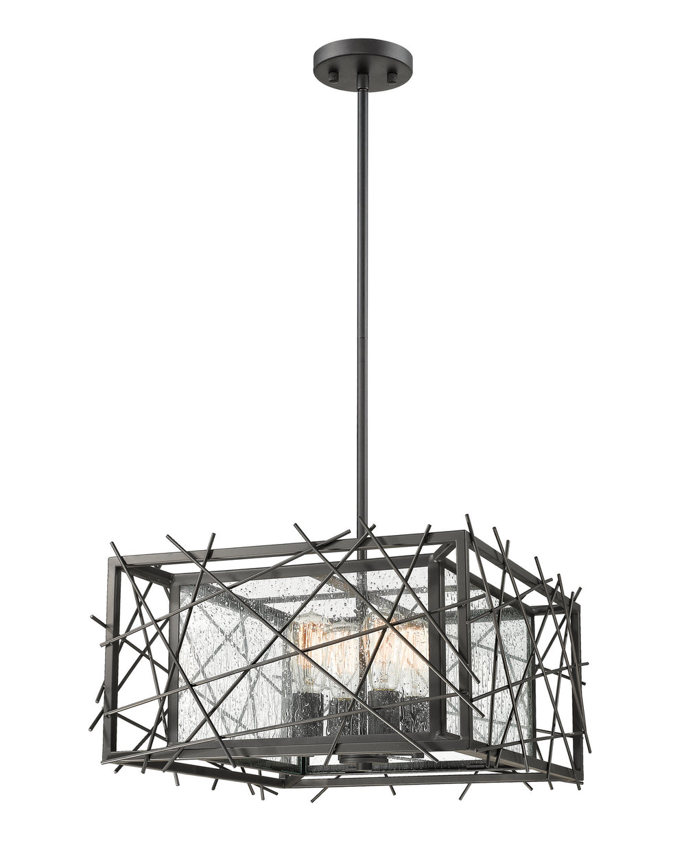 Z-Lite Canada - Four Light Chandelier - Stanwood - Bronze- Union Lighting Luminaires Decor